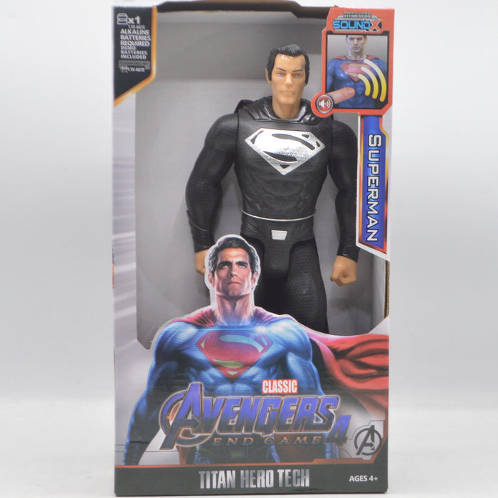 Black Super-Man Action Figure with Sound