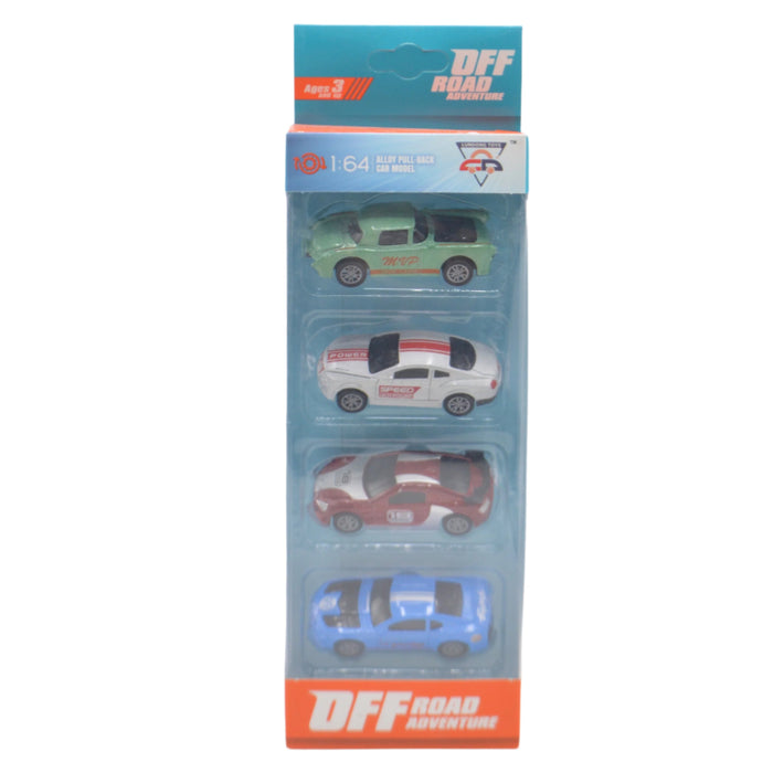 Diecast Off Road Adventure Car Pack of 4