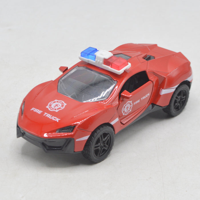 Diecast Police Car With Light & Sound