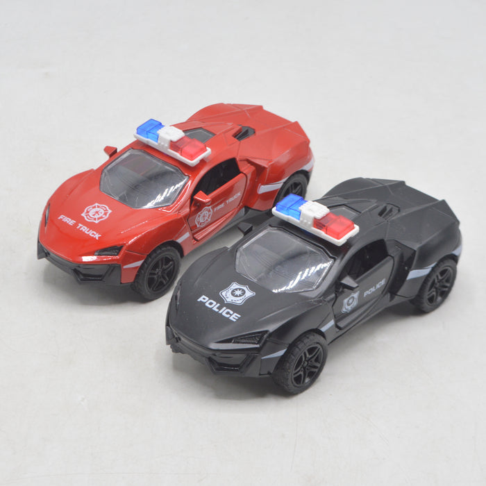 Diecast Police Car With Light & Sound