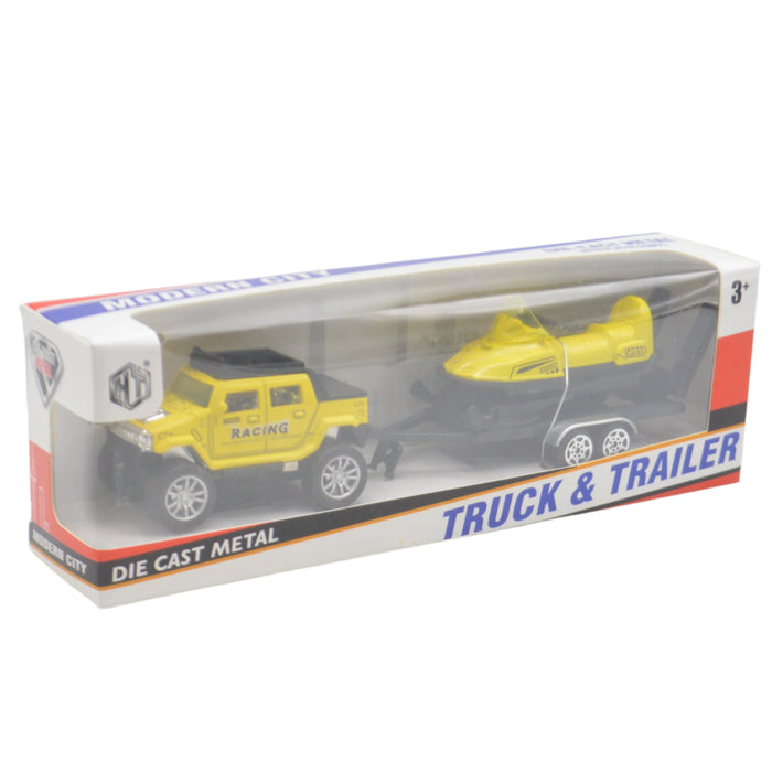 Diecast Metal Body Truck & Trailer