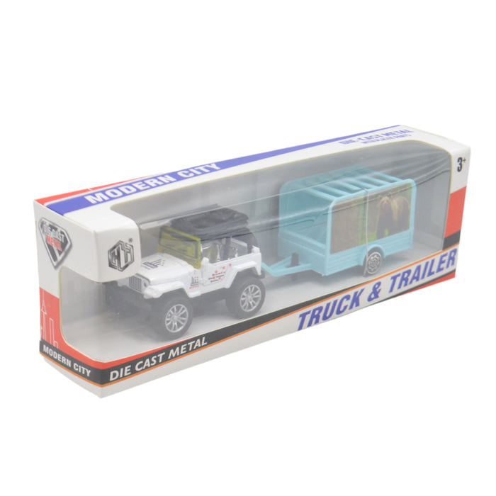 Diecast Metal Body Truck & Trailer