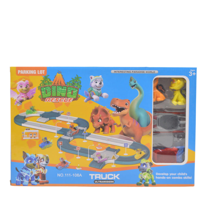 Dino Rescue Paw Patrol  Parking Lot