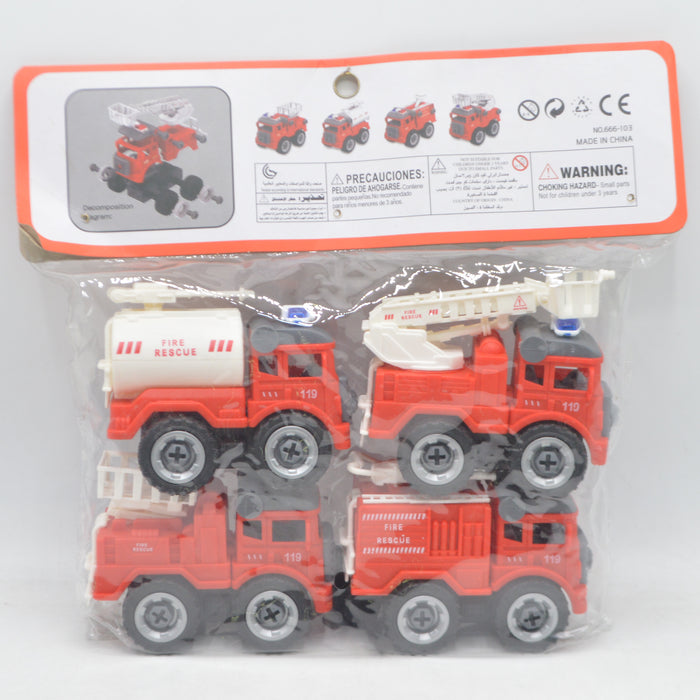 Fire Rescue Puzzle Dismounting Truck