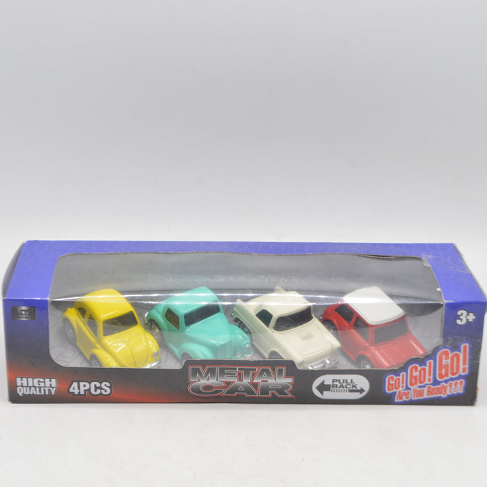 Mini Diecast Pull Back Car 4 Pieces