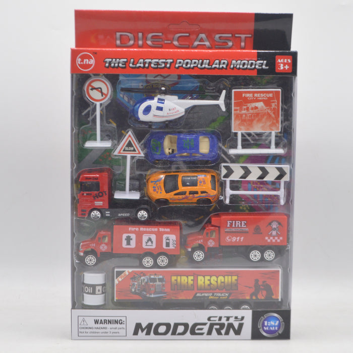 Die-cast Fire Rescue Playset