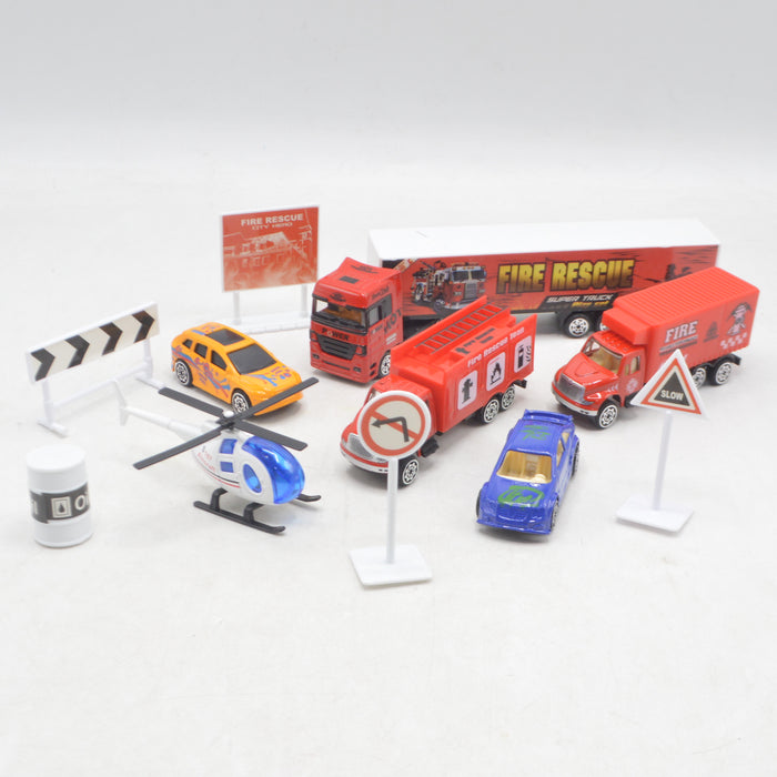 Die-cast Fire Rescue Playset