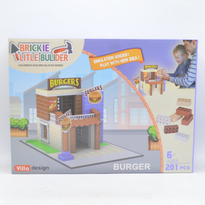 3D Brickie Little Builders Burgers Shop 201 Piece