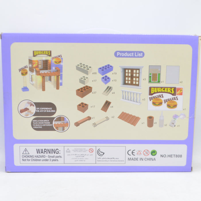 3D Brickie Little Builders Burgers Shop 201 Piece