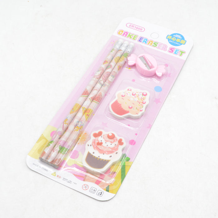 Cake Eraser with Pencil