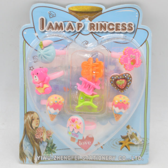 Little Girls Ring & Clips Set