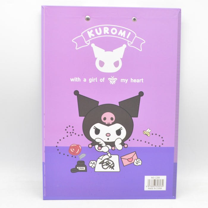 Kuromi Theme Kids Clip Board