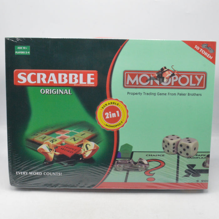2 in 1 Scrabble Monopoly