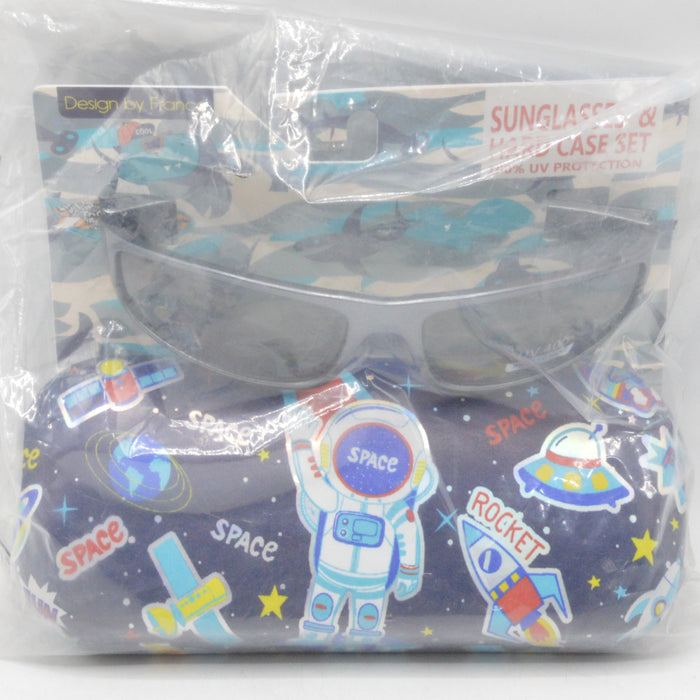 Space Theme Sunglasses &  Hard Case Set