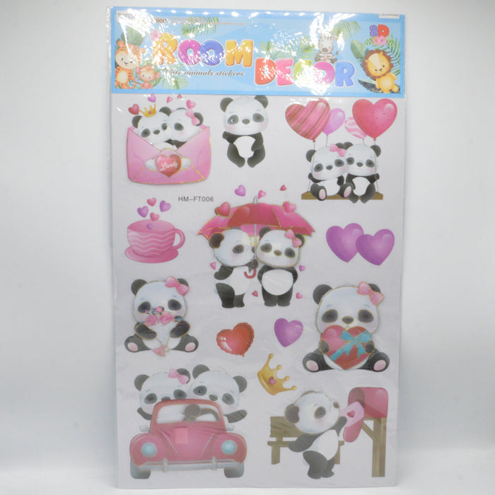 Cute  Panda Room Stickers