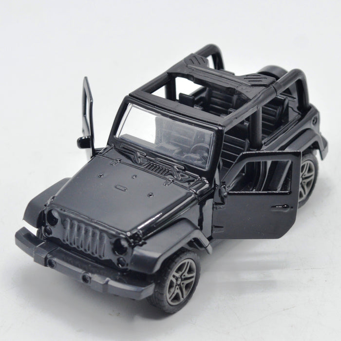 Diecast Metal Body Wrangler Jeep Open Top