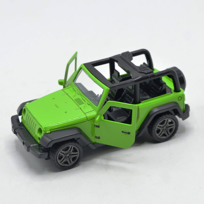 Diecast Metal Body Wrangler Jeep Open Top