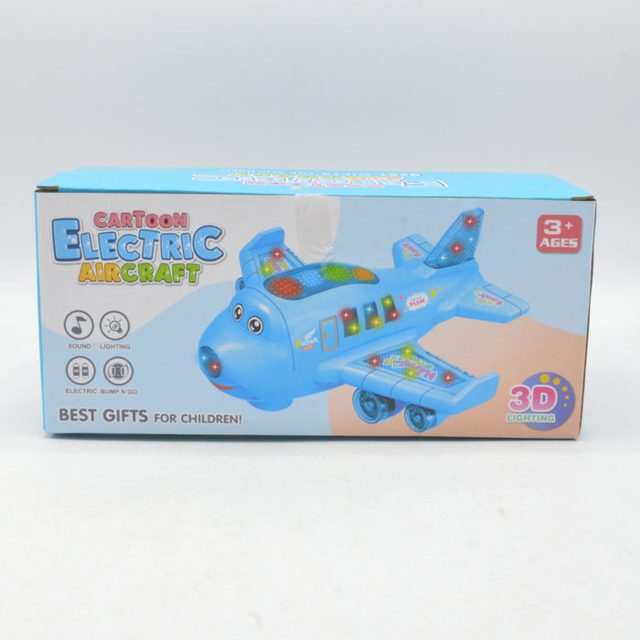 Electric Cartoon Aircraft with Lights & Sound