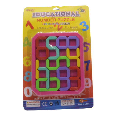 Educational Colorful Number Puzzle