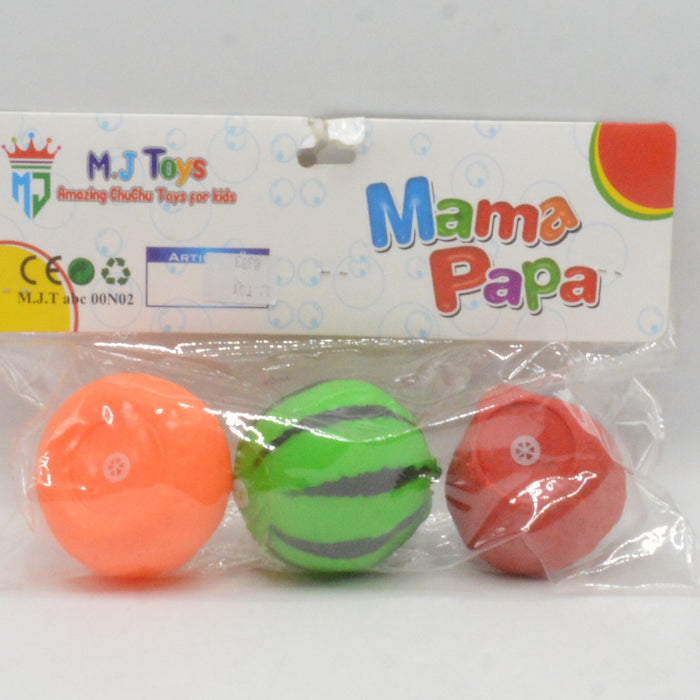 Amazing Mama Papa Fruits Chuchu Toy Pack of 3