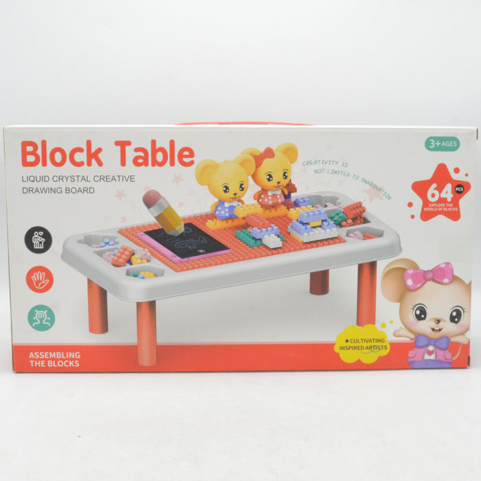 Portable Building Blocks Drawing Table