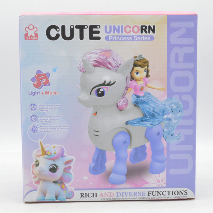 Cute Unicorn Princess with Light & Sound