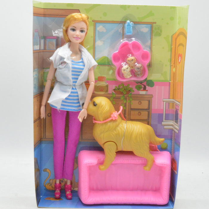 Lady Doctor Doll with Pet Hospital