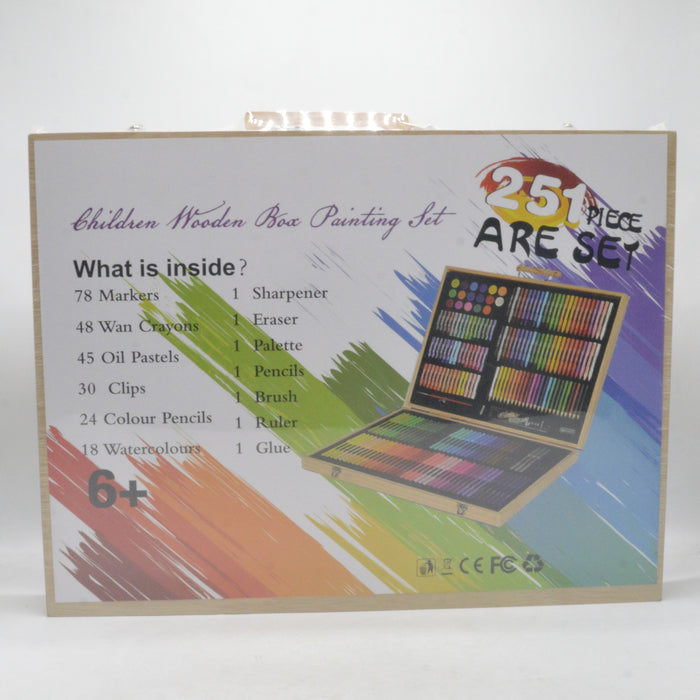 Wooden Box Painting Set 251 Pieces