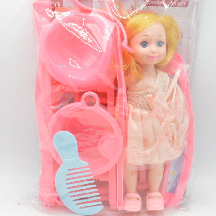 Cute Doll with Playing Accessories