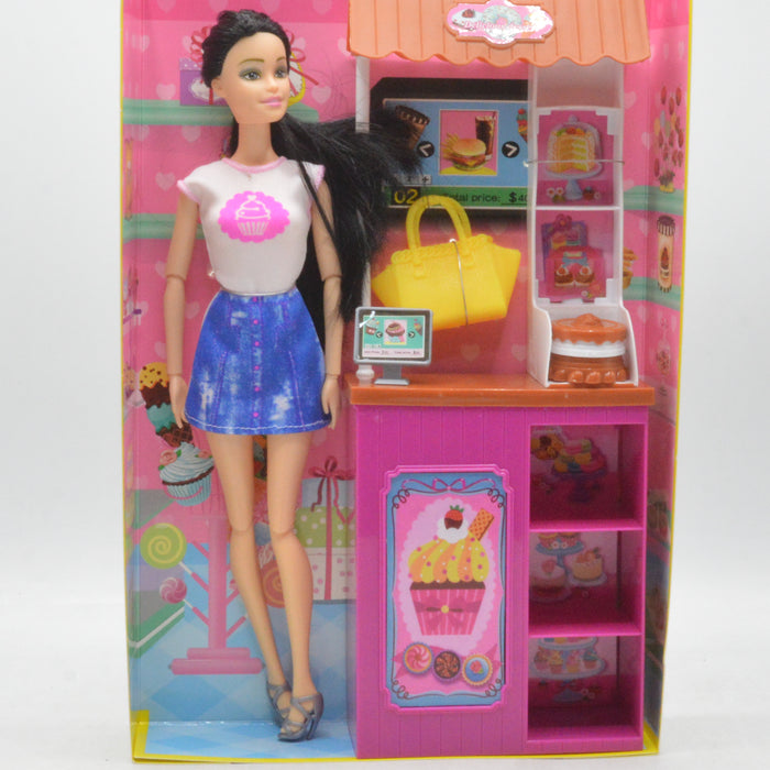 Fashion Doll with Delicious Desert Stall