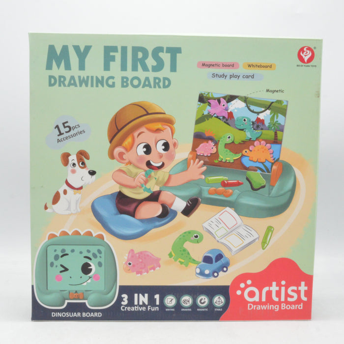 3 in 1 Dino First Drawing Board