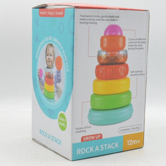 Colorful Stacking Ring Tower