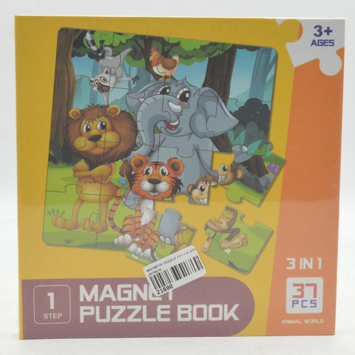 Animal World Theme Magnet Puzzle Book