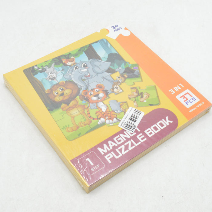Animal World Theme Magnet Puzzle Book