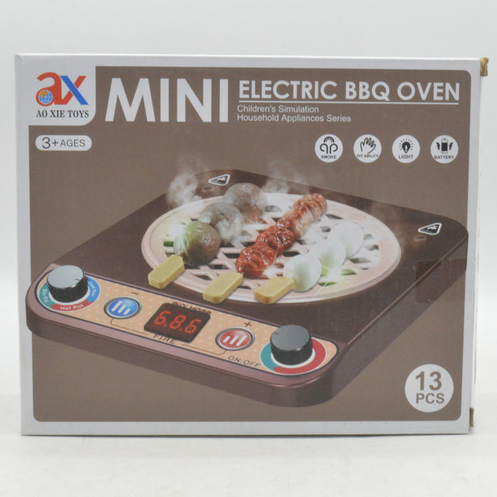Mini Electric BBQ Oven with Light & Sound