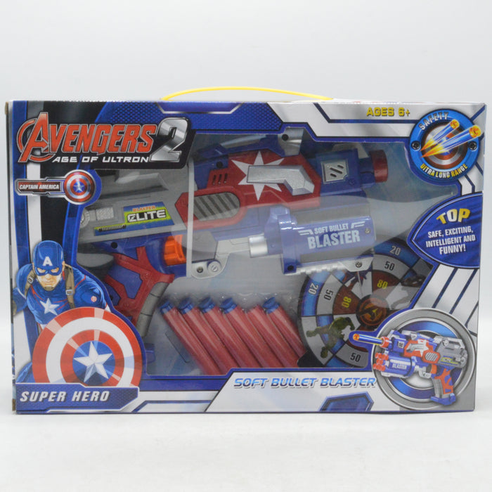 Avengers Captain America Gun with Soft Bullets