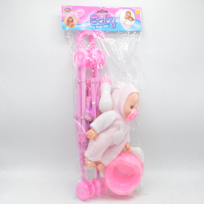Cute Doll Accessories with Stroller