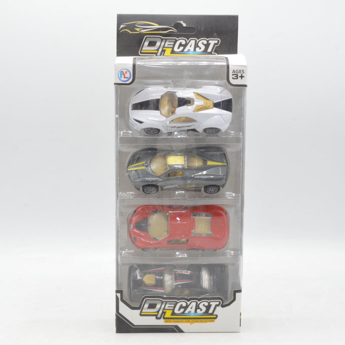 Diecast Sport  Car Pack Of 4