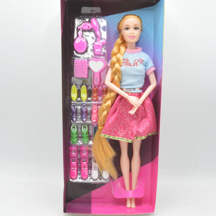 Fashion Girl Doll with Stylish Shoes