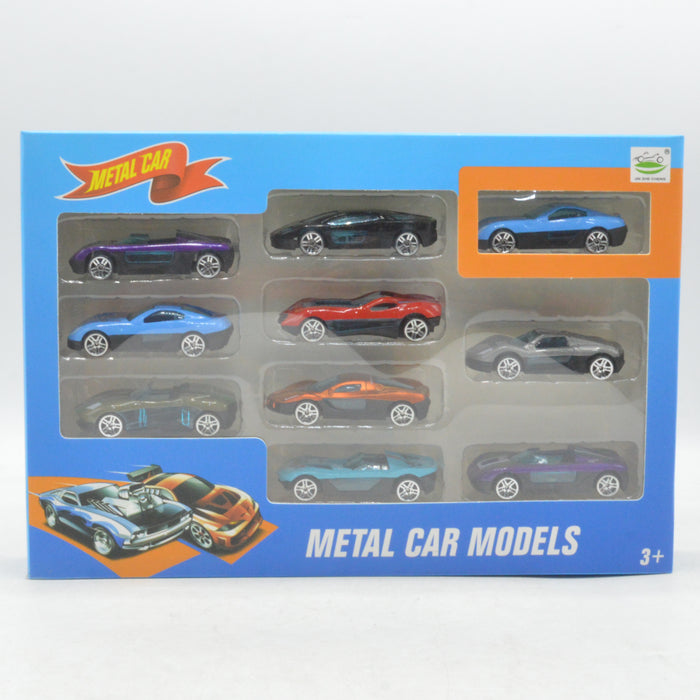 Diecast Model Sports Car Pack of 10