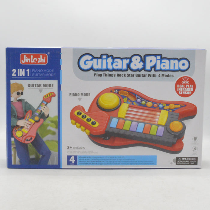 2 in 1 Guitar & Piano with Light & Sound