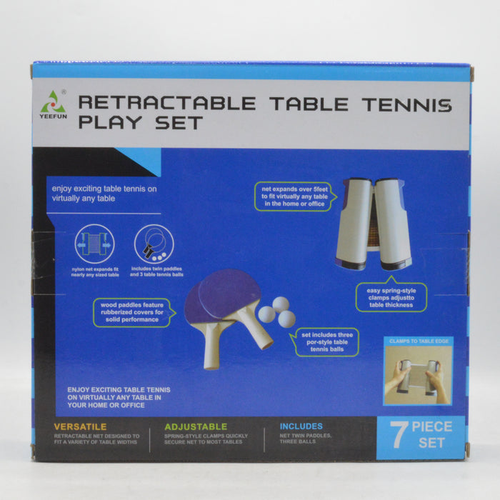 Retractable Table Tennis Play Set