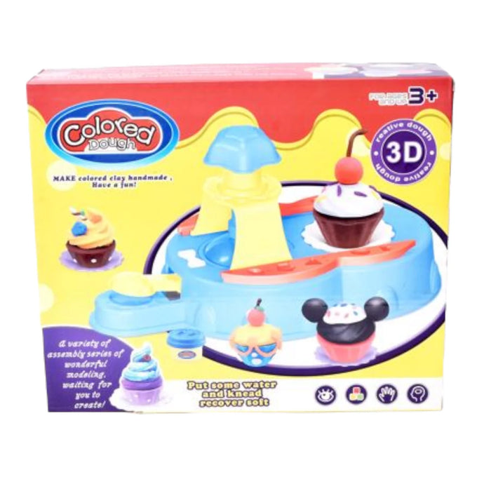Beautiful Coloured Ice-cream Play Dough Set
