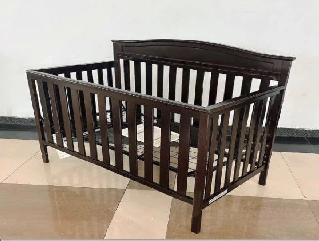 Adjusbtable Pure Wooden Baby Cot