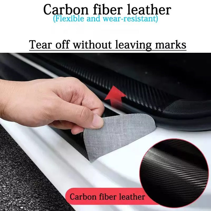 Pack of 4 Car Fiber Anti Stepping Protection Stickers Nissan