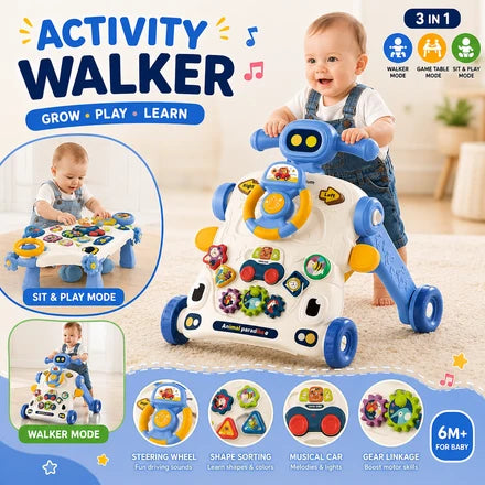 3-in-1 Baby Activity Walker Trainer