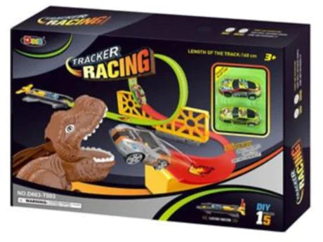 DIY Dinosaur Racing Car Track Set