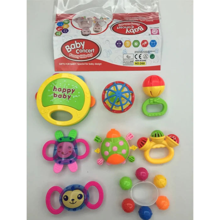 Pack of 9 Baby Rattles Toy