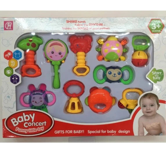 Baby Concert Rattle Toy Pack of 10