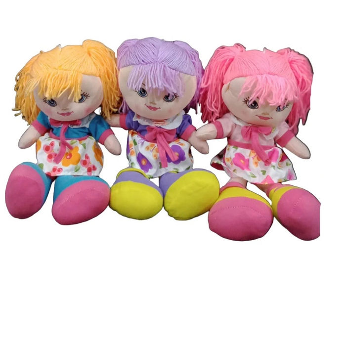 Multi-Color Soft Stuff Plush Doll "17"